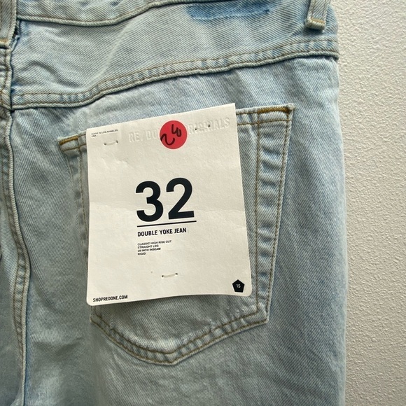 NWT Re/Done Double Yoke Jeans, size 32 - Picture 3 of 9